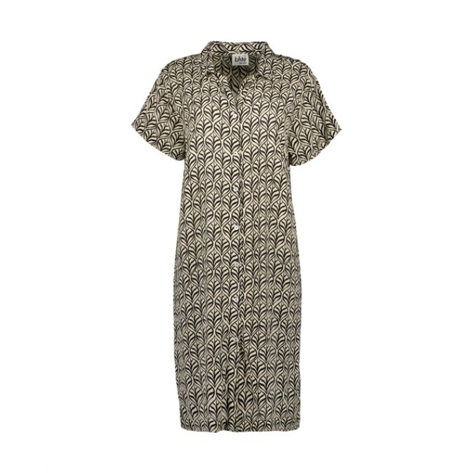 Blue Seven Jurk zwart dessin 184202